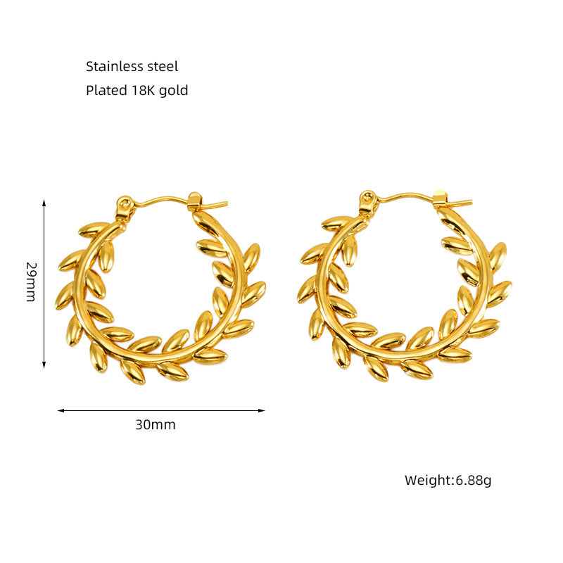 Wholesale Vintage Style Five-pointed Star Earrings